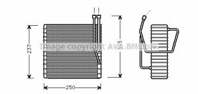 AVA QUALITY COOLING jev009 -  Испаритель, кондиционер